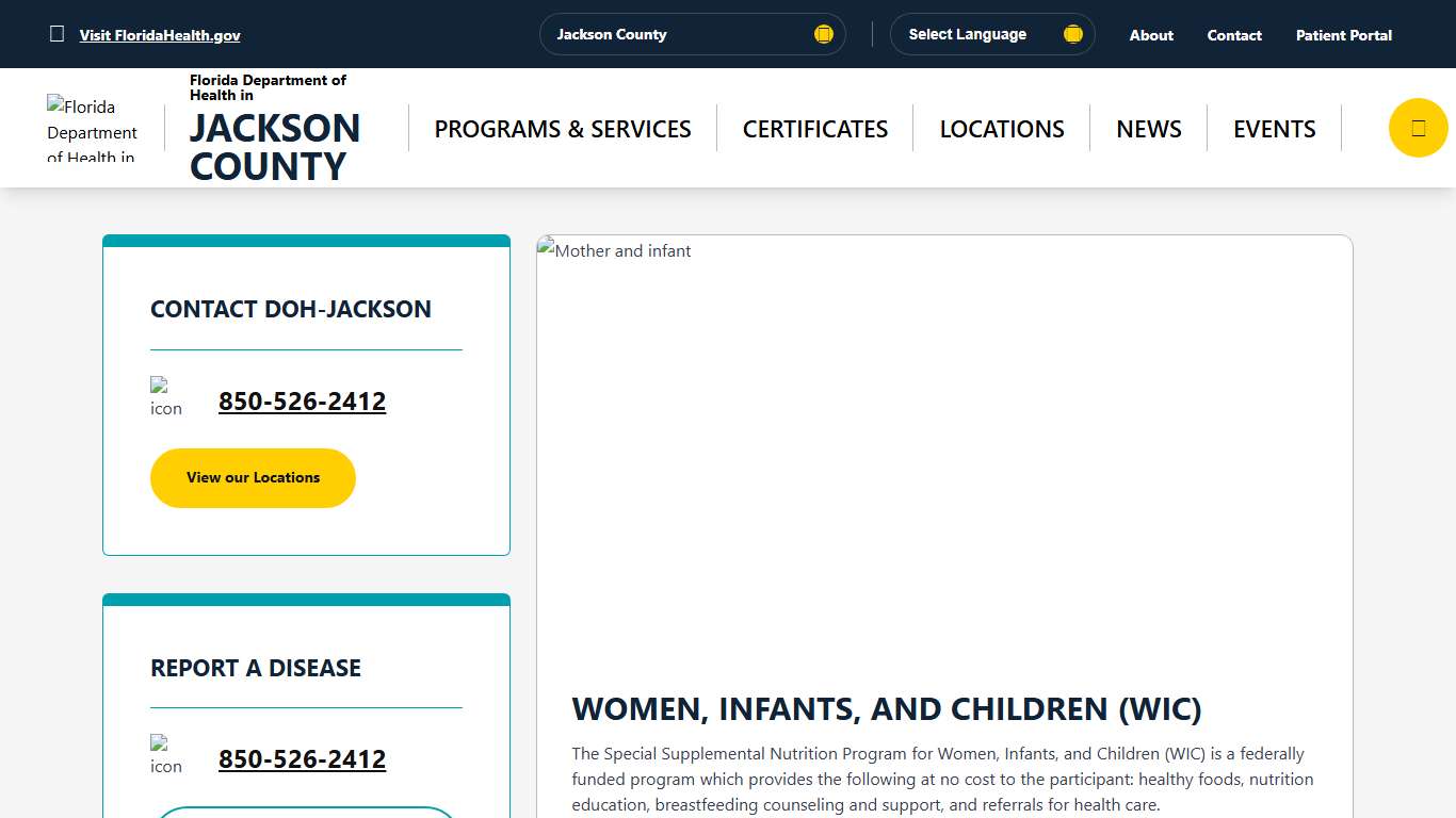 Home - Florida Department of Health in Jackson County